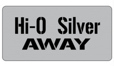 hi-0 silver away license plate made in usa