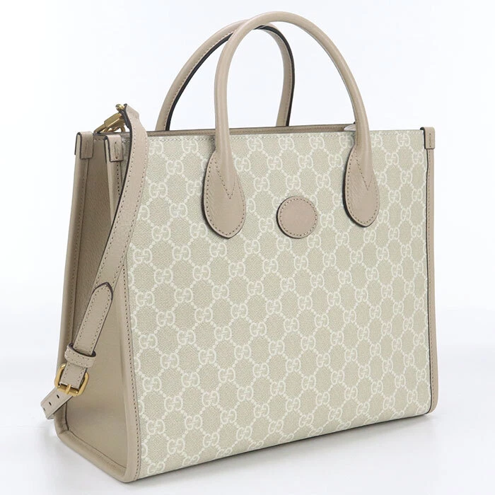 GUCCI 659983 Sac fourre tout imbriqué G 2WAY Tote Bag GG Supreme, cuir femme