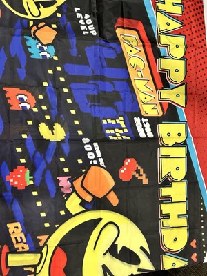 PAC-MAN Happy Birthday Flag New PAC-Man 3x5 