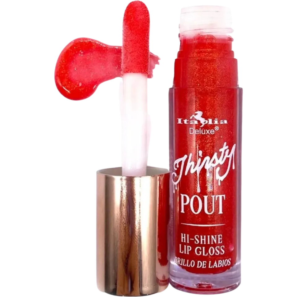 Italia Deluxe Thirsty Pout Lip Gloss HiShine Women's Tinted