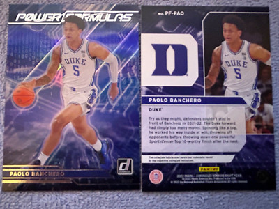Paolo Banchero Magic 2022 Panini Chronicles Draft #PF-PAO Power Formulas Rookie