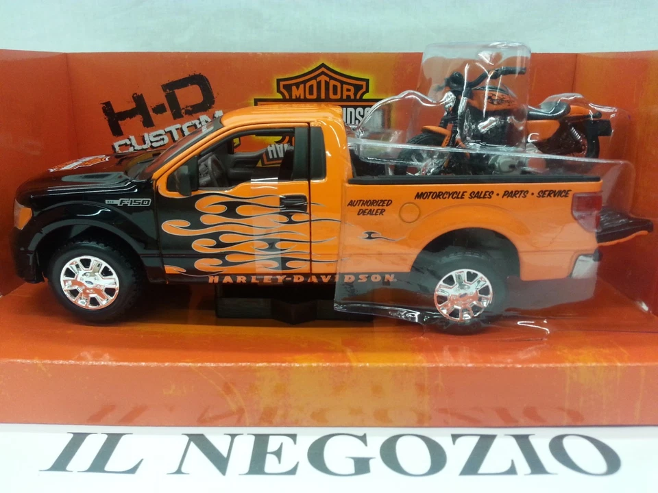 MAISTO MODELLINO 1:27 1999 FORD F-150 SUPER DUTY PICKUP+1:24 1936 EL KNUCKLEHEAD - Immagine 4 di 4