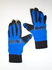 Bare 2mm Tropic Pro Five Finger Gloves Scuba Diving Freediving Size XXS - BLUE