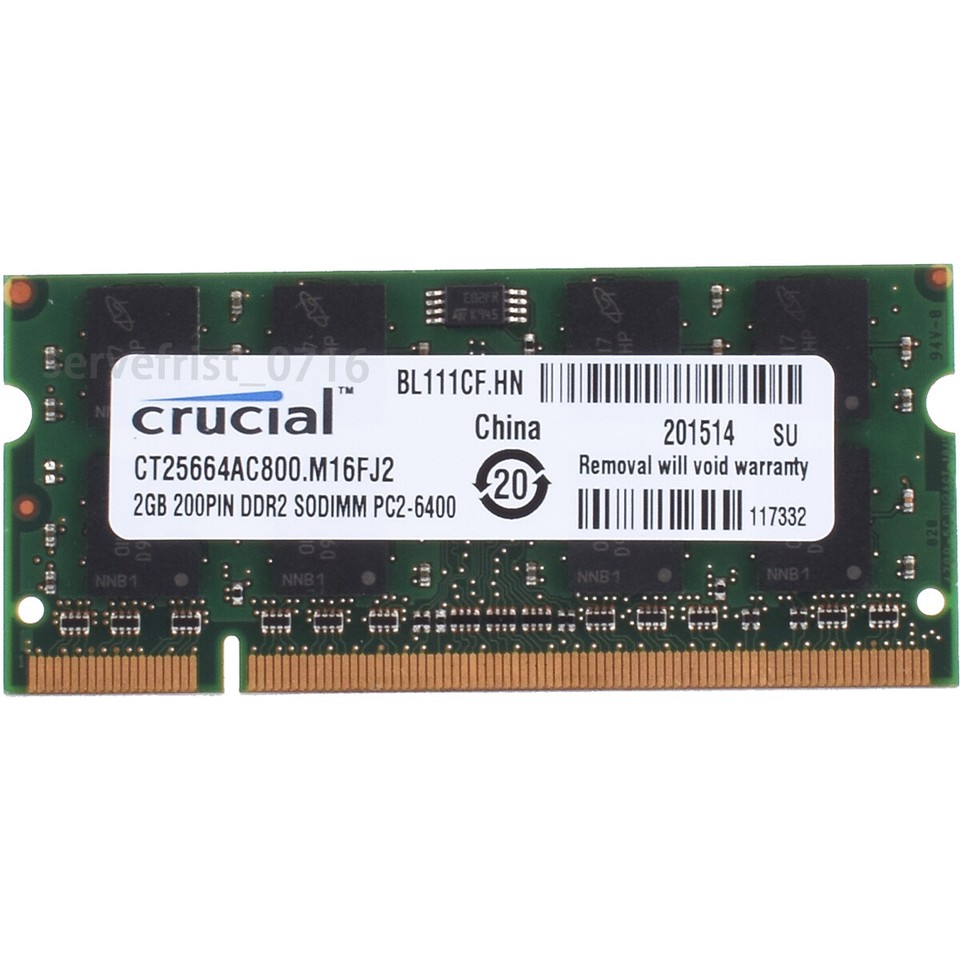 RAM DDR2 8 Go Pour Laptop - 2x4 Go PC2-6400S 800 MHz, Compatible Micron Et Autres