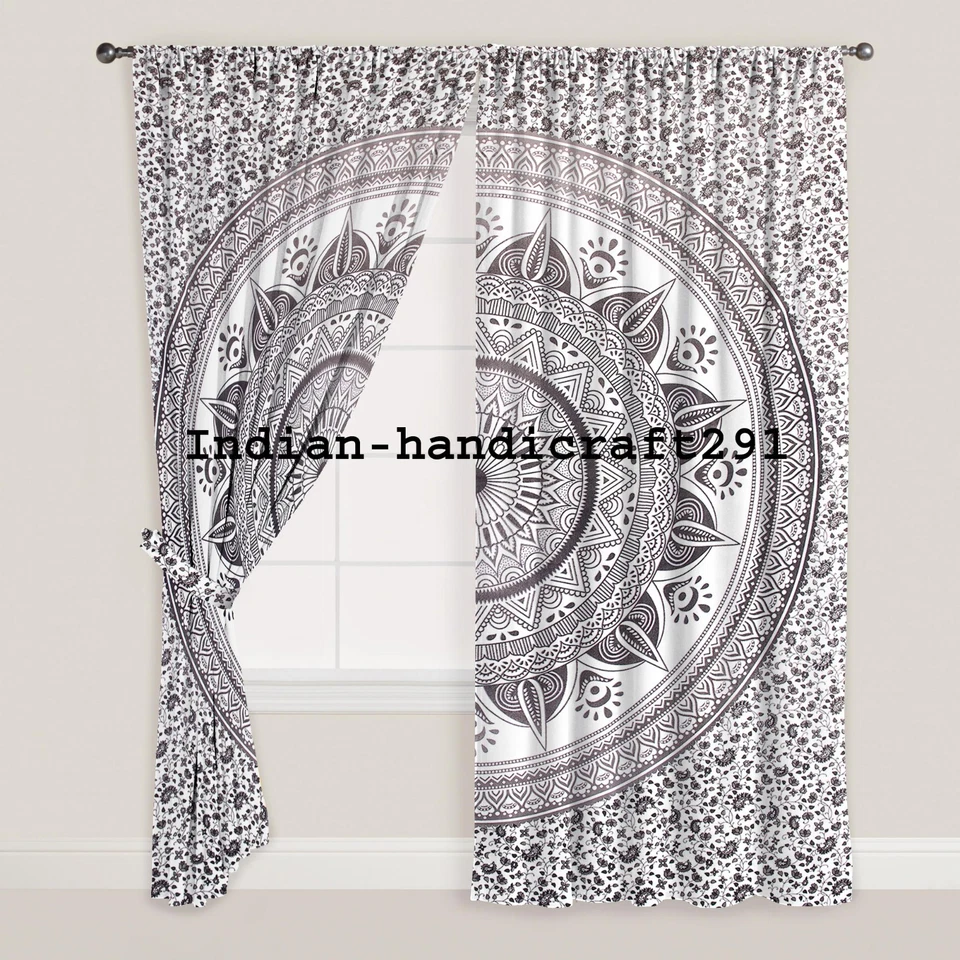 Индийская мандала занавеска хиппи окна настенные шторы панель богемное дверь оконные шторы - Изображение 2 из 2