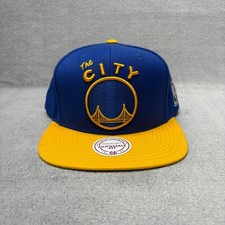 Golden State Warriors Hat The City Blue Snapback Mitchell Ness NBA Basketball