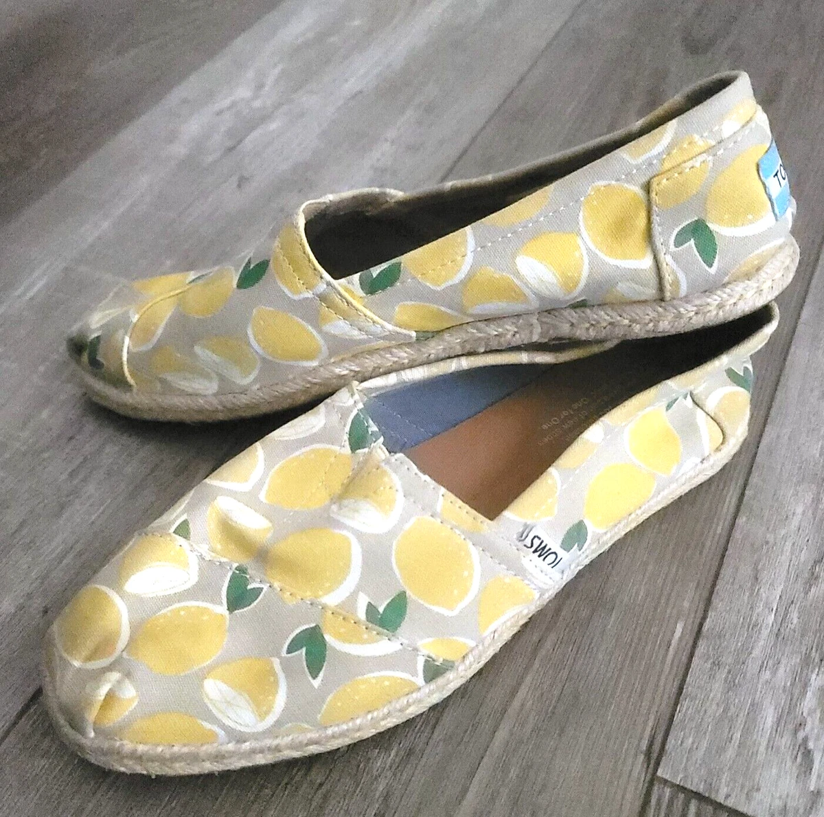 Toms lemon best sale shoes