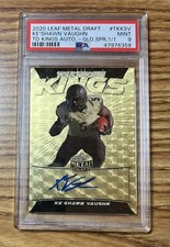 2020 Ke'Shawn Vaughn Leaf Metal Draft Auto Rookie ONE OF ONE Buccaneers 1/1 🔥
