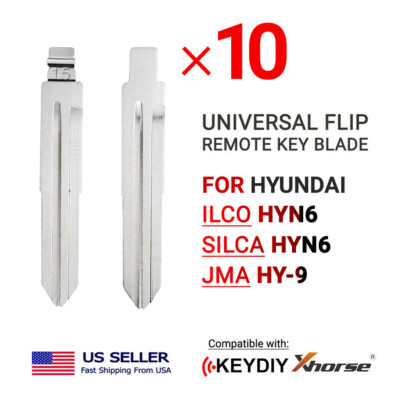 10x Flip Remote Key Blades Xhorse Keydiy Remotes For Hyundai HYN6 HY-9