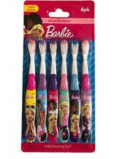 Barbie Soft Toothbrush 6 Pack