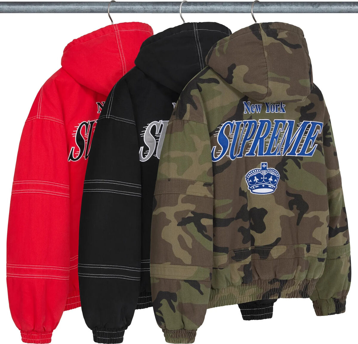 Supreme x Mitchell & Ness Twill Stadium Jacket 3colors FW24 Supreme x Mitchell & Ness Twill Stadium Jacket 3colors FW24
