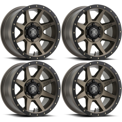 ICON Alloys 1817858347BR Set of 4 17x8.5 6x5.5 106.1mm Rebound