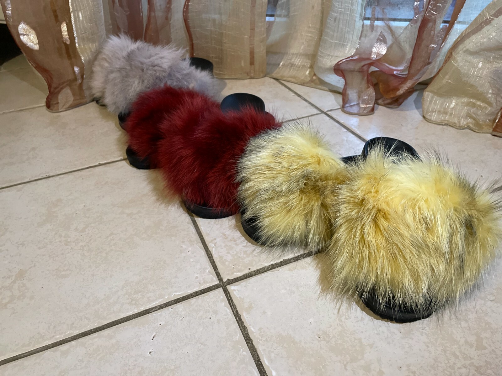 PANTOFOLA D’ORO Pantofole in vera pelliccia