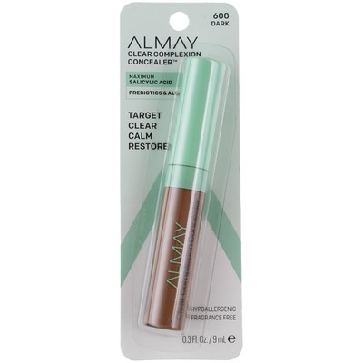 5 Pack Almay Clear Complexion Concealer, Dark, 0.3 fl oz