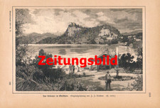 D101 2566 Kirchner Veldes Veldeser See Oberkrain Bled Druck 1886 !!
