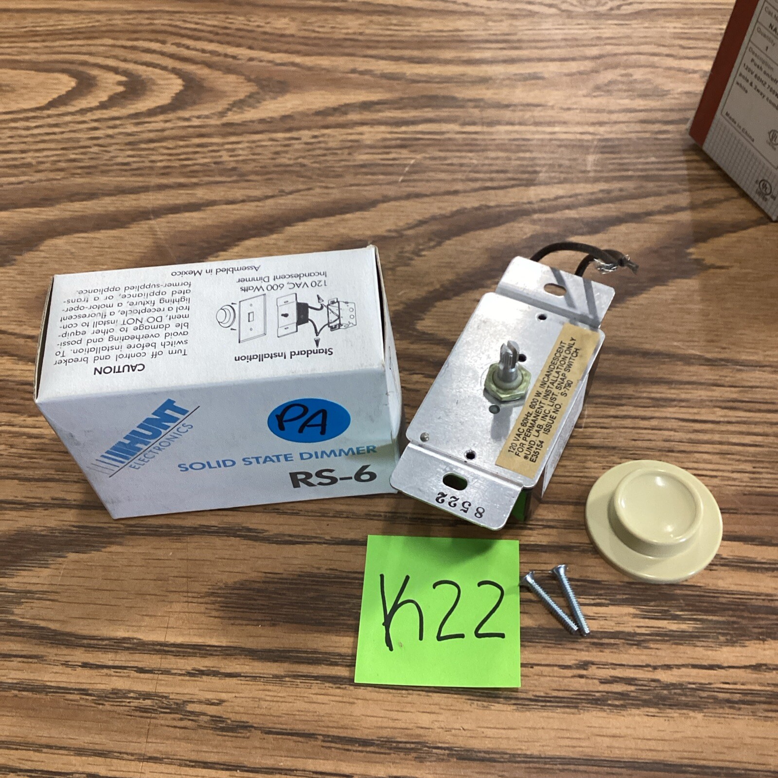 Hunt RS-6 Electronic Solid State Dimmer 1 pc 🔵