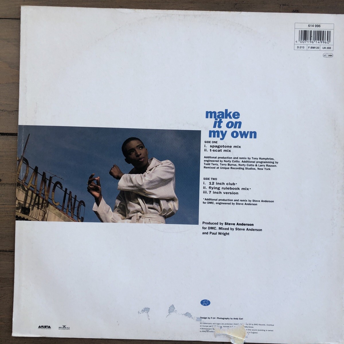Alison Limerick Make It on My Own Vinyl 12 Id5628z for sale online