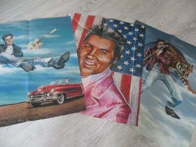 Elvis Presley , 3  Stück  Super - Poster  , Rock'n Roll  Nostalgie , Deko # 07