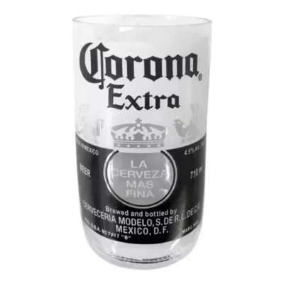 Corona Extra Promotional Beer Glass   12 Fluid Ounces Cerveceria Moledo Mexico
