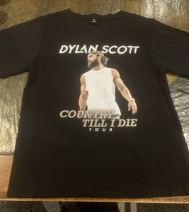 Dylan Scott Country Till I Die Tour Black T-Shirt, Size XS (160/76A)