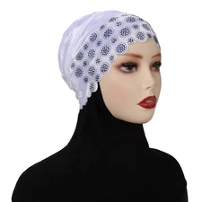 Women Muslim Turban Hat Rhinestone Velvet Cancer Islamic Bonnet Chemo Beanie Cap