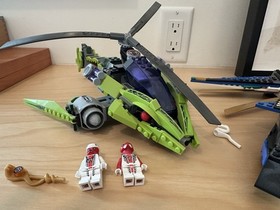 LEGO NINJAGO: Rattlecopter (9443) AND JAY BATTLE JET. 95 COMPLETE WITH MINIFIGS