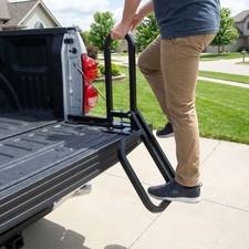 Foldable Pickup Tailgate Step Ladder Universal Fit 300 LBS