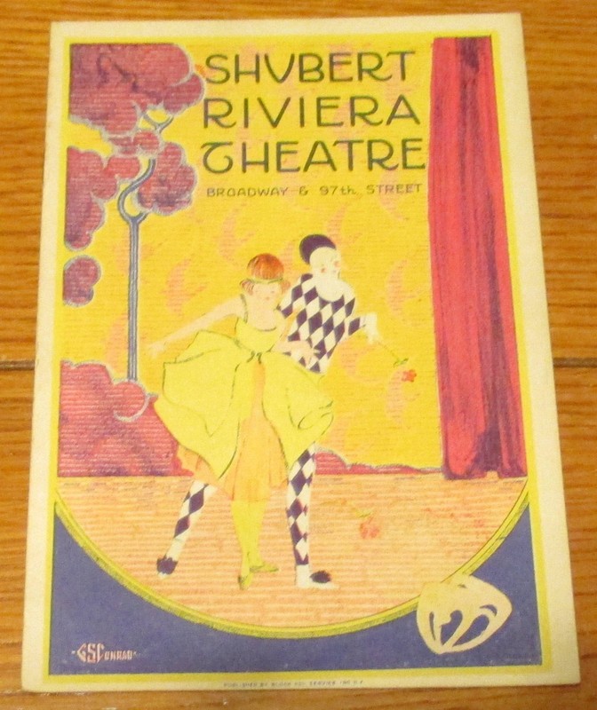 1929 Broadway Playbill  "Zeppelin"  The Shubert Riviera Theatre