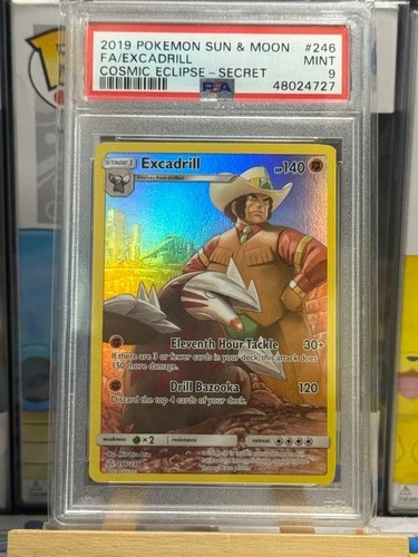 Excadrill 246/236 Secret Cosmic Eclipse Pokemon PSA 9