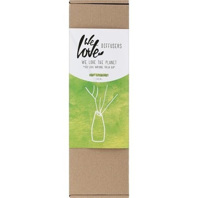 We Love The Planet Light Lemongrass Diffuser 200ml Glass Jar Aroma Diffuser