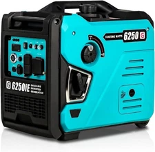 6250W Gas Powered Portable Inverter Generator with Remote Electric Start