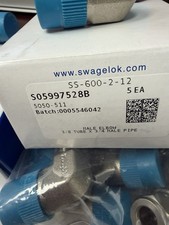 1 - Swagelok Stainless Steel Elbow, 3/8" OD Tube x 3/4" Male NPT, SS-600-2-12