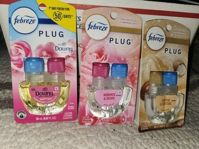 Febreze Plug Odor-Eliminating Air Freshener Refill, Downy April Fresh