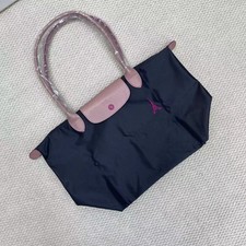 LONGCHAMP Le Pliage Eiffel Tower Tote Bag Size L Black Nylon New Limited Edition