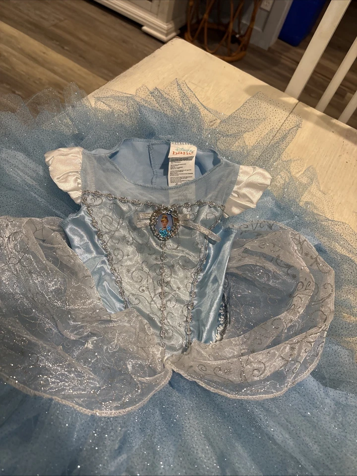 Disfraz Disney Bebé Niña Cenicienta Tutú Vestido Halloween Disfraz: 6-12M~NUEVO Foto 3 de 4