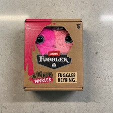 Zuru Fuggler Baby Pinkles Wide Eyed Screech Plush Keyring Mini Monster New Box