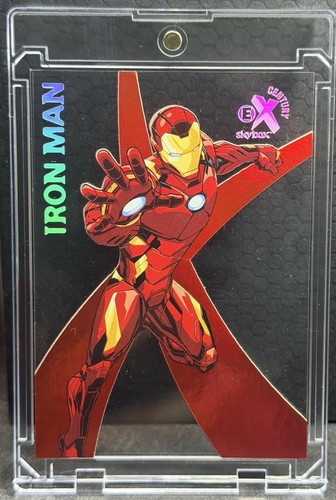 Iron Man 2017 Fleer Ultra Marvel Spider-Man EX Century Rare And Comes With Case