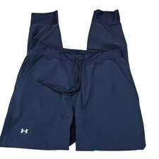 Under Armour Women's Sport Woven Loose Pants Size M Navy 1348447 HeatGear