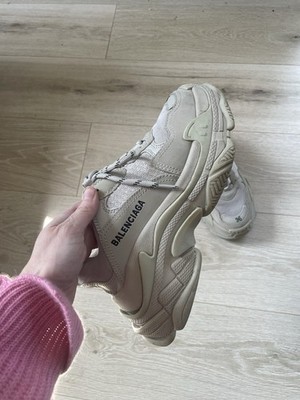 Size 6 - Balenciaga Triple S Beige W for sale online | eBay
