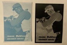 1957 Topps Frank Robinson rookie card printing plate negative Cincinnati Reds