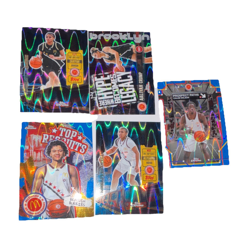 Topps 2024 Chrome McDonald's All American Games Parallel 5-Card Lot