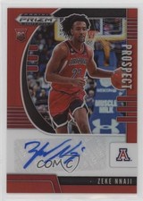 2020-21 Panini Prizm Draft Picks Prospect Red 52/199 Zeke Nnaji #PA-ZN Auto 1hm5