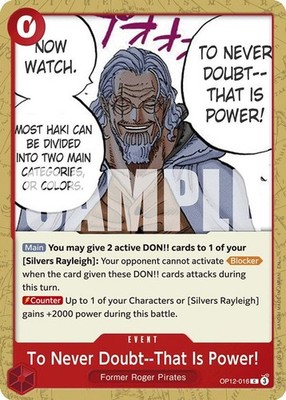 To Never Doubt--That Is Power! (OP12-016/156) OP12 Legacy of the Master LP