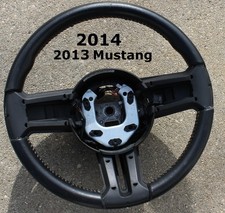 2010 2011 2012 2013 2014 Mustang Black Leather Steering Wheel Oem