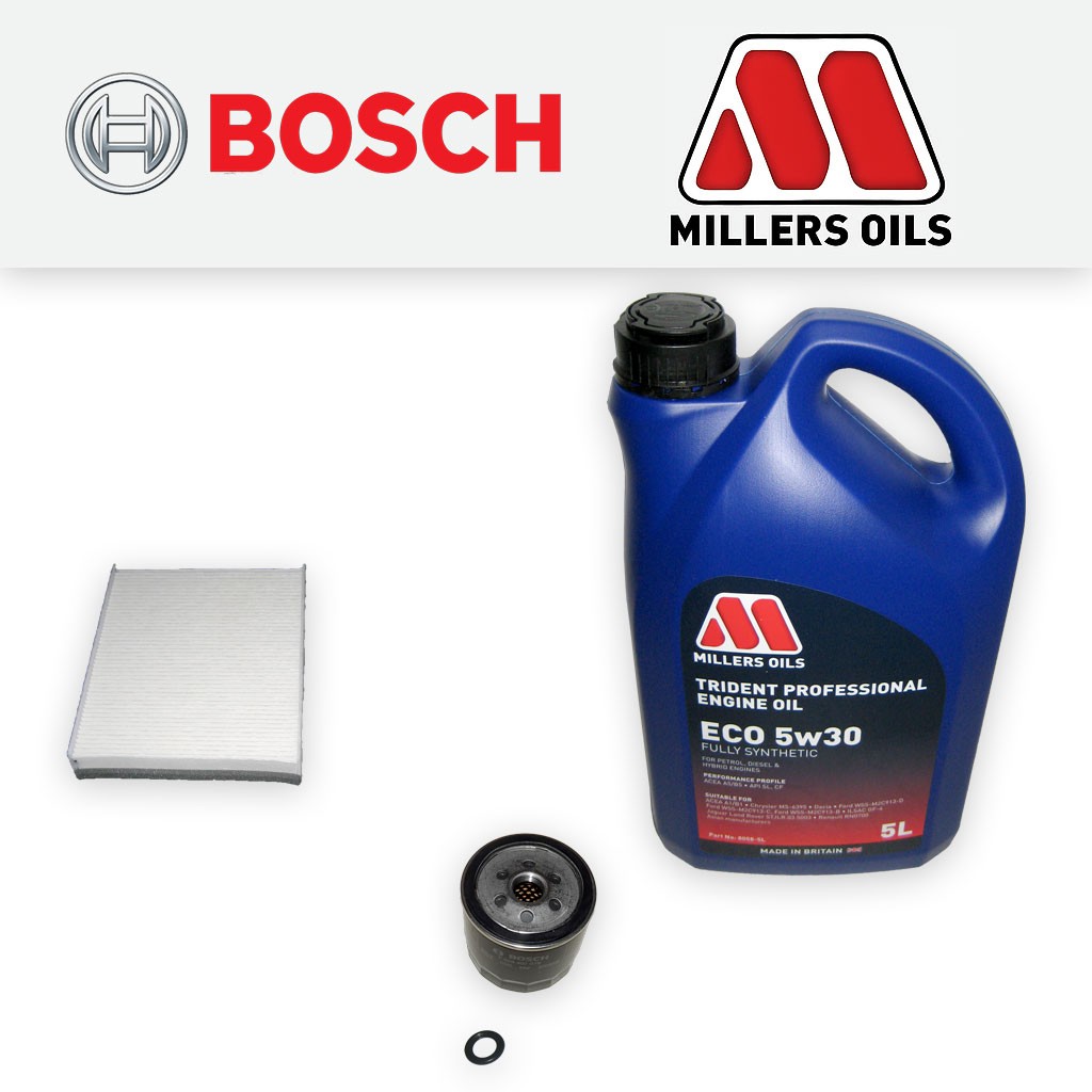 SERVICE KIT for FORD FOCUS MK3 1.6 TI-VCT OIL CABIN FILTERS +LL OIL (2010-2012)
