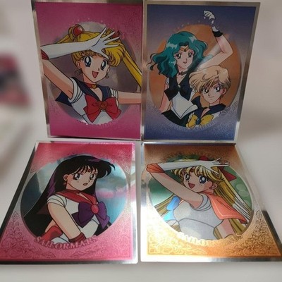 Sailor Moon S Holo Card Set of 4, Sailor Moon, Mercury, Venus, Mars