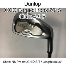 Dunlop XXIO Forged Irons 2015 4-9.P Iron Set 38.25" NS Pro 940GH D.S.T Stiff Rig