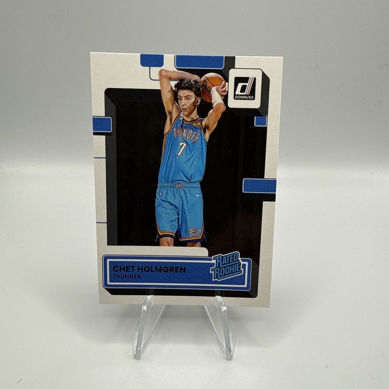 Chet Holmgren Rated Rookie 2022-23 Panini Donruss #202 (RC) ROOKIE OKC THUNDER