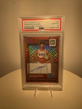 2022-23 Panini Donruss Optic-Rated Rookie Shaedon Sharpe  Choice Prizm Signature