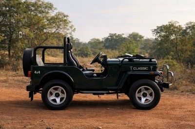 Mahindra Thar MM540 Poster Classic Indian 4x4 Jeep Wall Art Print